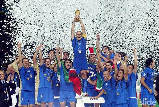 Italia Campione World Cup Germany Finale Coppa Footballa Giri